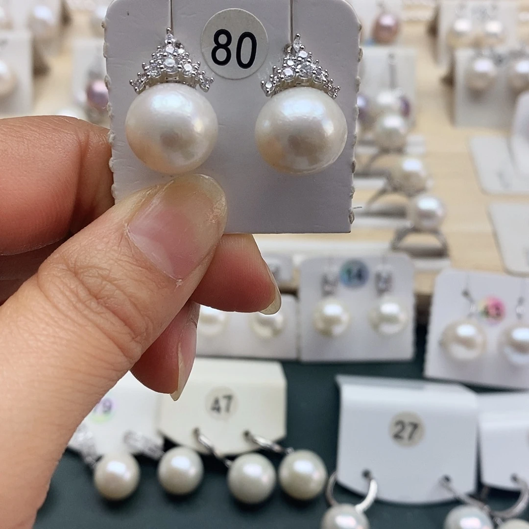 淡水珍珠颈饰银S925镶嵌