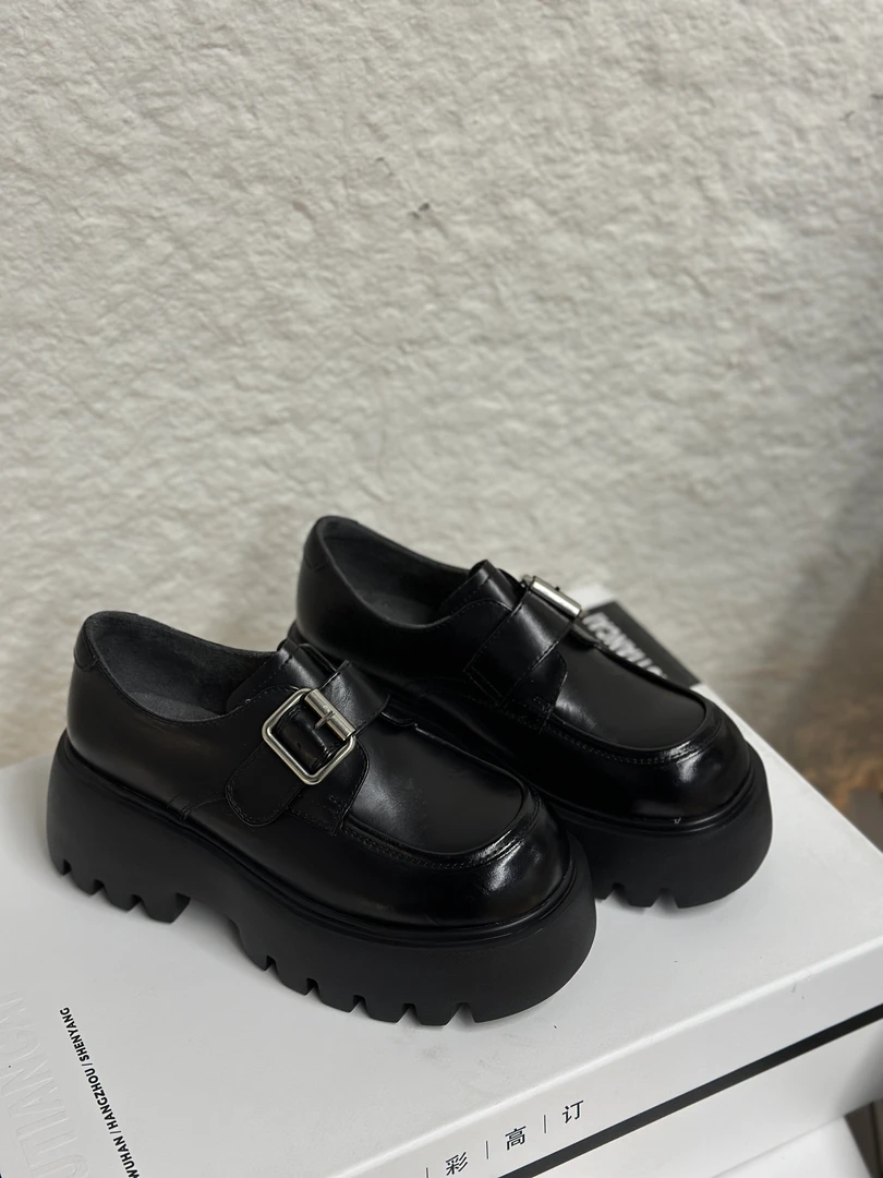 SUSU 【欧货乐福】欧洲站复古百搭时髦松糕厚底乐福鞋 8859-32 抖