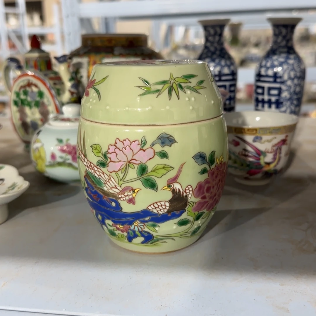 手绘瓷器，全部处理