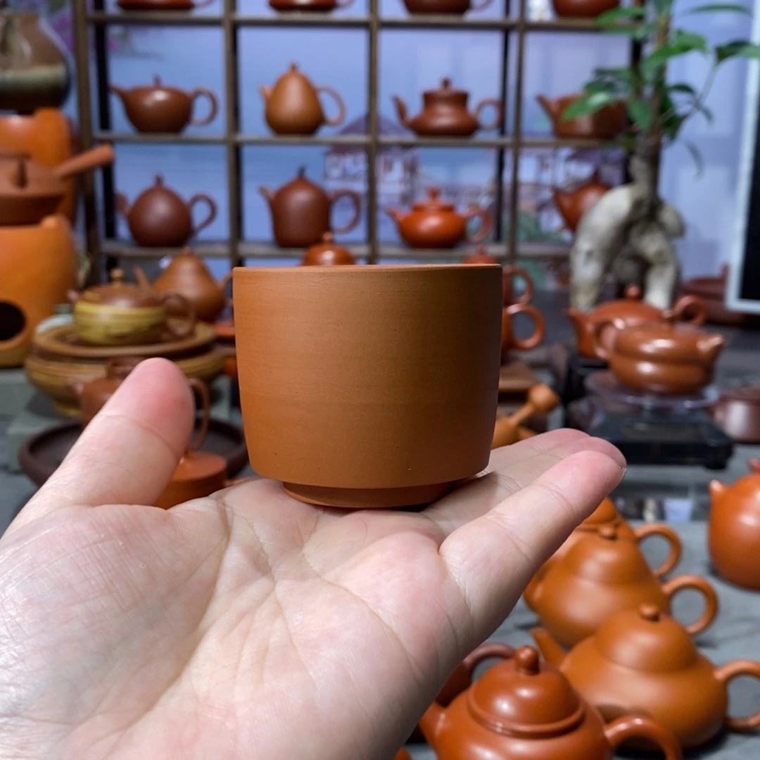 朱泥茶壶全手少波鸡蛋黄主人杯70c