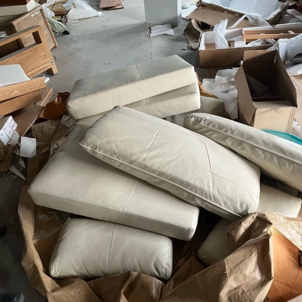 皮沙发软包四座俩扶手单座66×100宽瑕疵无售后木工5973