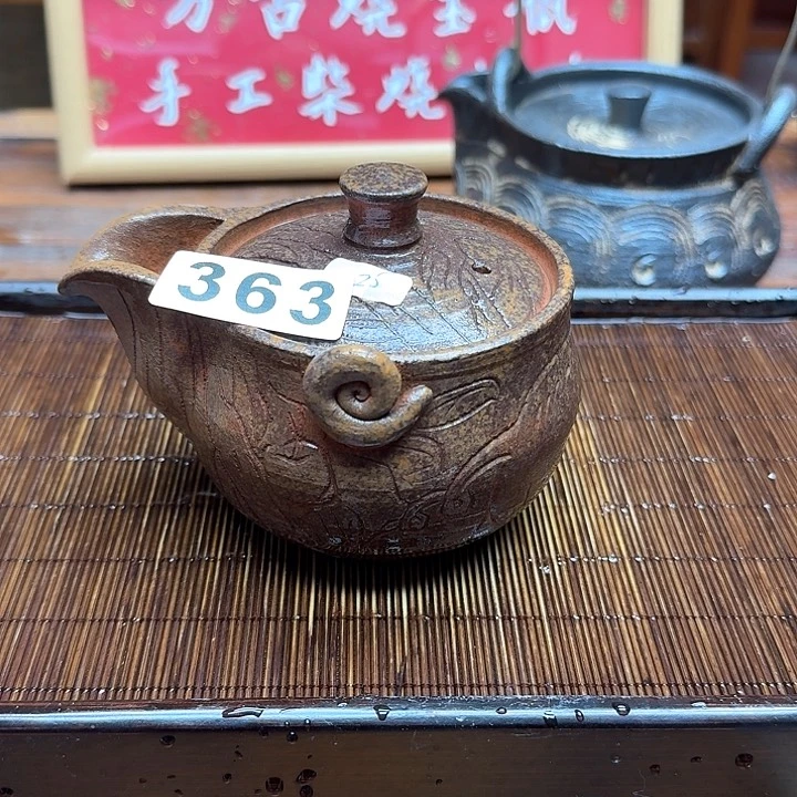 纯手工制作粗陶茶具