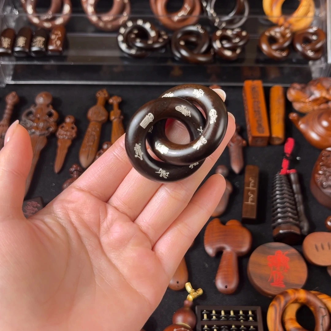 木雷枣玉化 2.0镶银五雷五路/日月星辰 乾坤圈