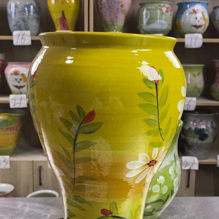 瓷片景德镇陶瓷花盆