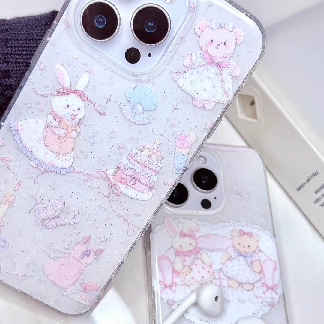 定制系列双层亮面或磨砂款适用苹果系列手机壳