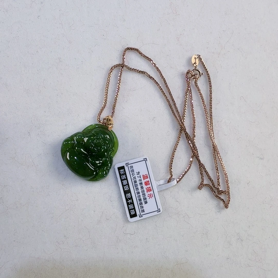 和田玉（碧玉）颈饰未镶嵌