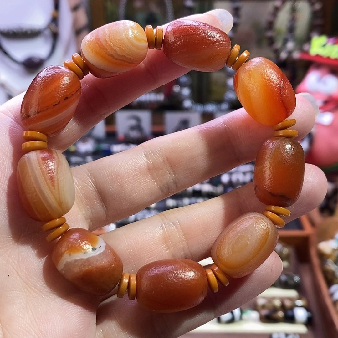 玛瑙/玉髓合金颈饰