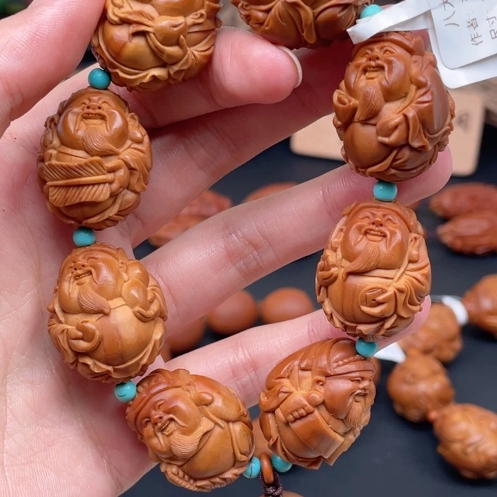 橄榄核手串/手链八大财神2.3/2.8