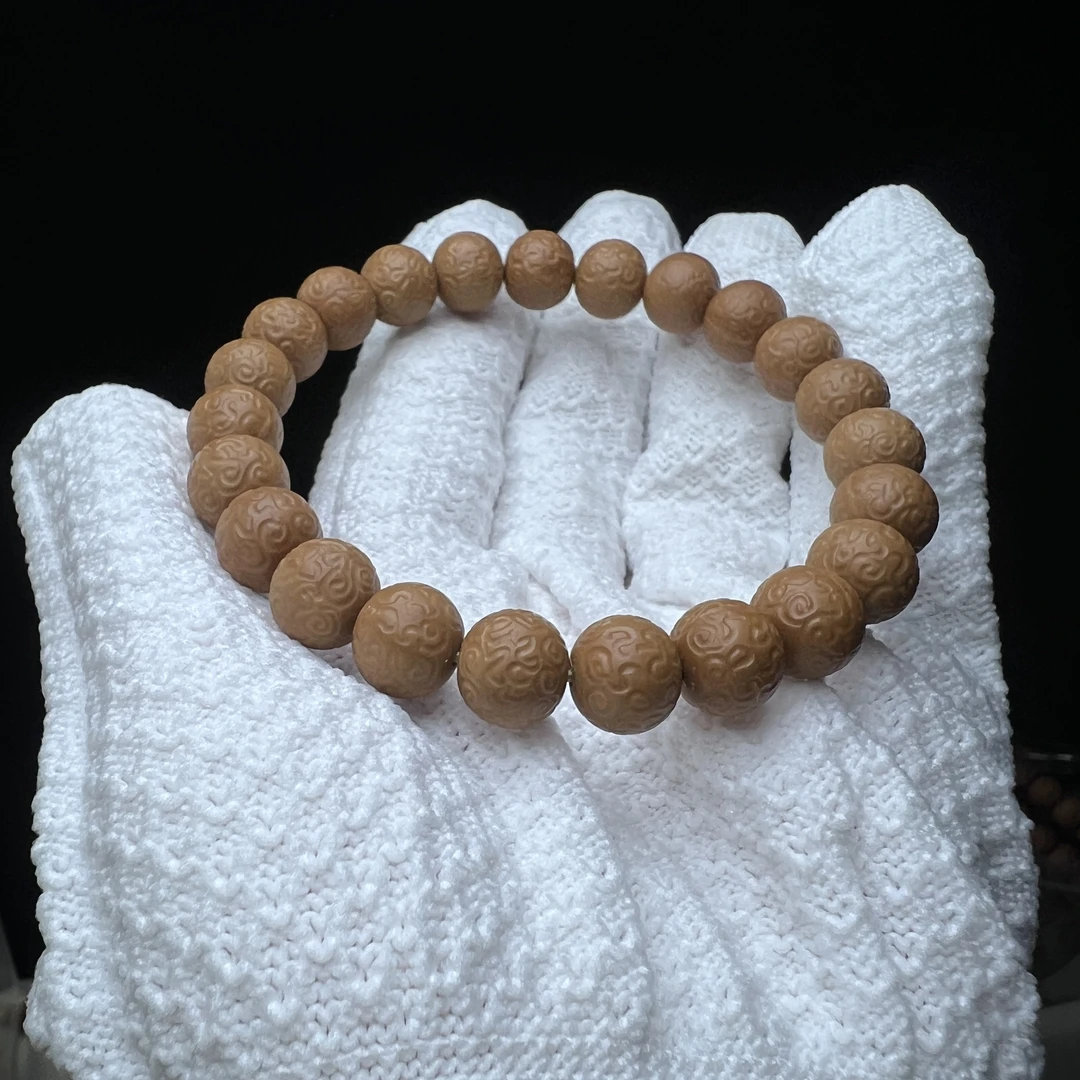 猴头祥云手串正圆10+微微瑕