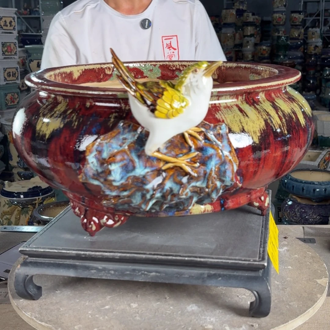 一风堂石湾花盆 内31*14