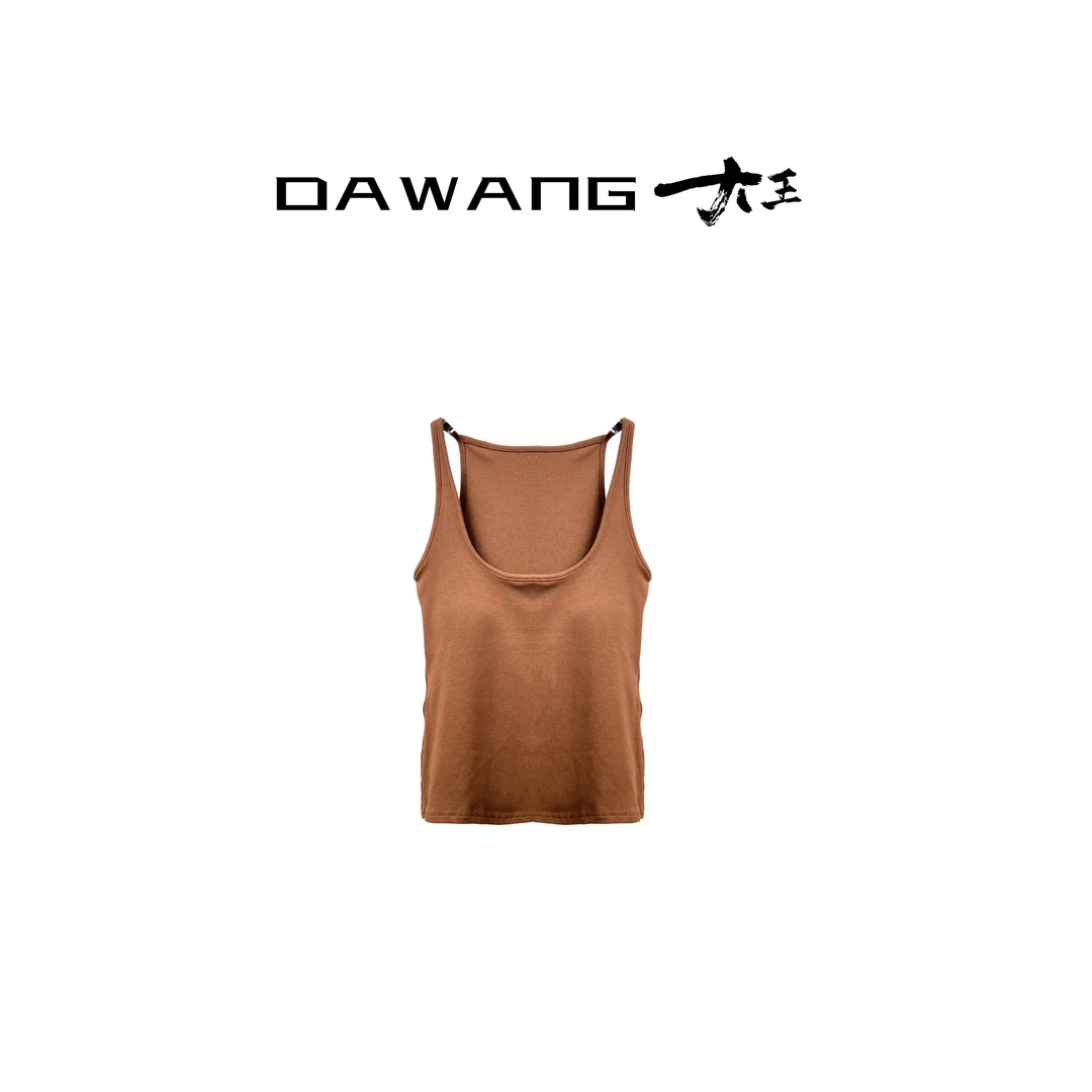 DAWANG |【百搭】0压重磅必入款显瘦内置胸垫舒适内搭女士吊带25505
