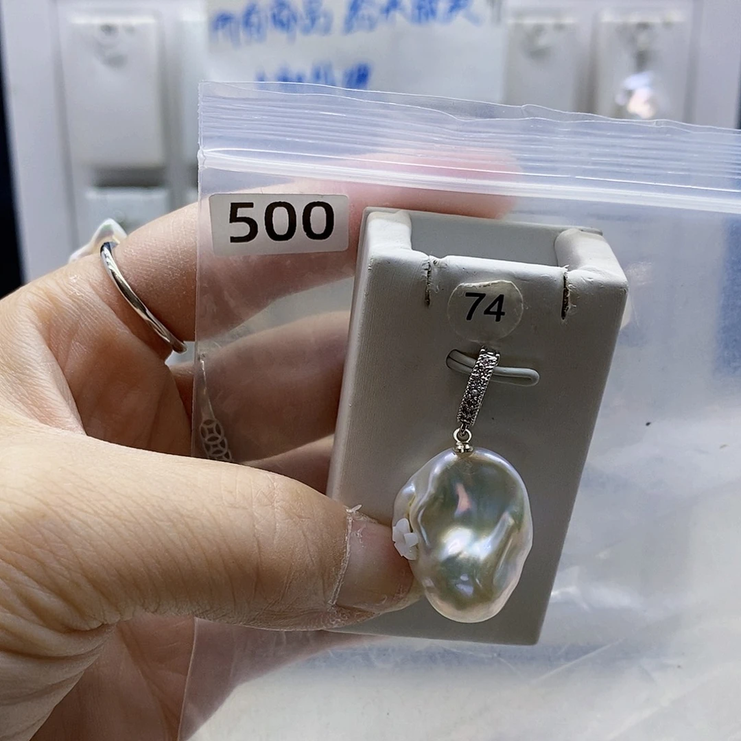 颈饰合金淡水珍珠