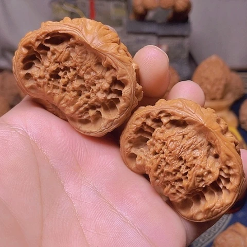吊坠文玩核桃50蛇头聚宝盆