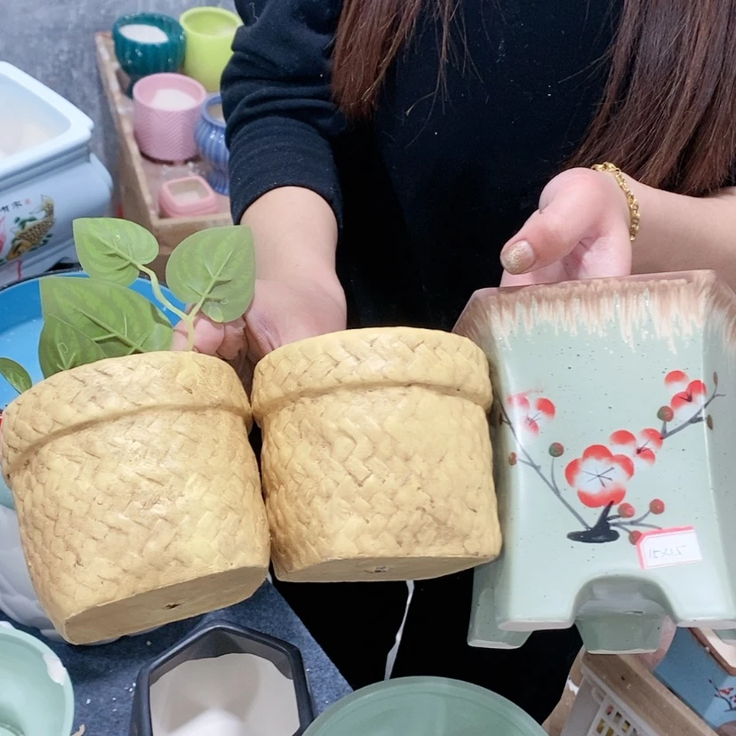 【闪购商品】红陶陶瓷花盆，多肉花盆