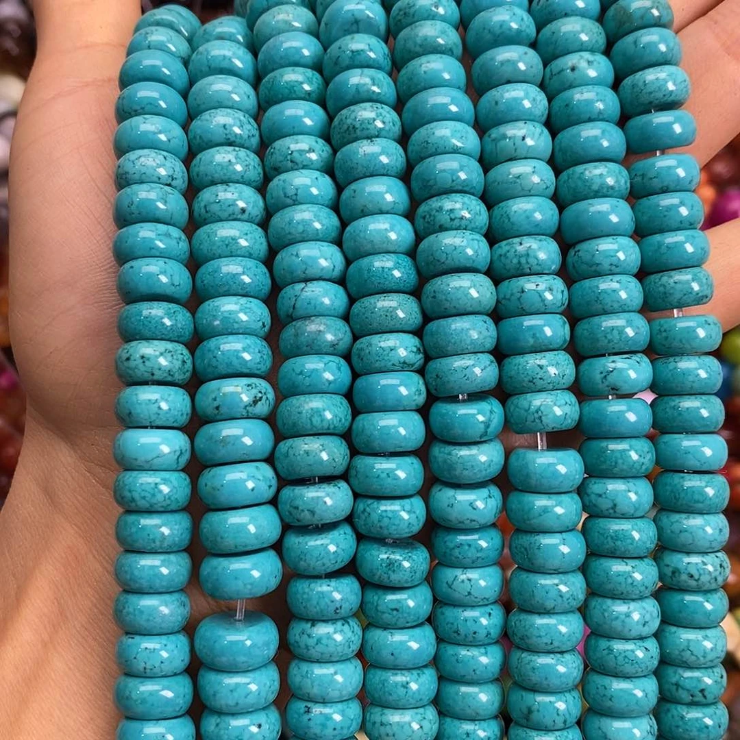 玛瑙/玉髓合金珠宝半成品卡十松石一条装