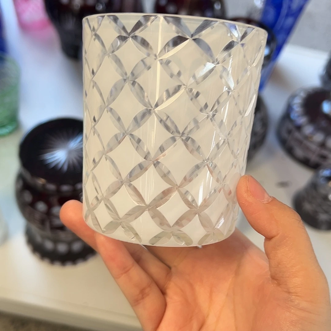 水晶玻璃平底款微瑕一个