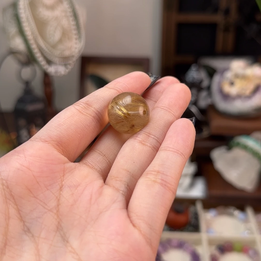 未镶嵌颈饰水晶金发晶吊坠卡18