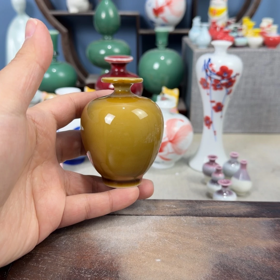 陶瓷手工小花器摆件