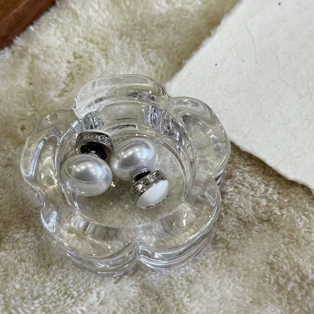 铜合金珐琅耳饰 HRY0-铜合金min珐琅时尚珍珠耳钉HRY0-1258