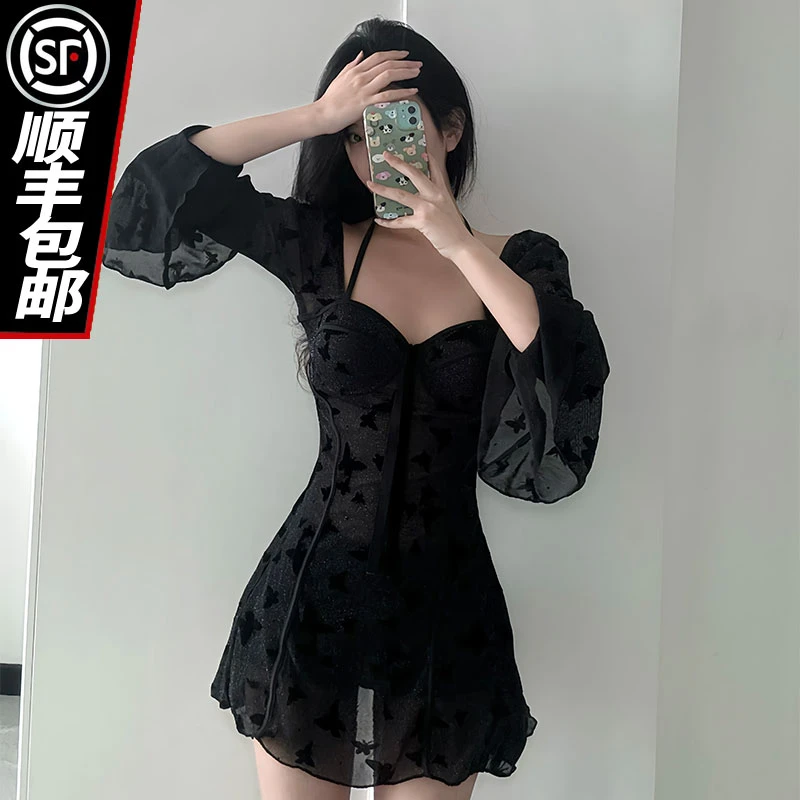 【星辉蝴蝶】2025新款纯欲显瘦分体两件套泳衣遮肚温泉沙滩度假泳衣