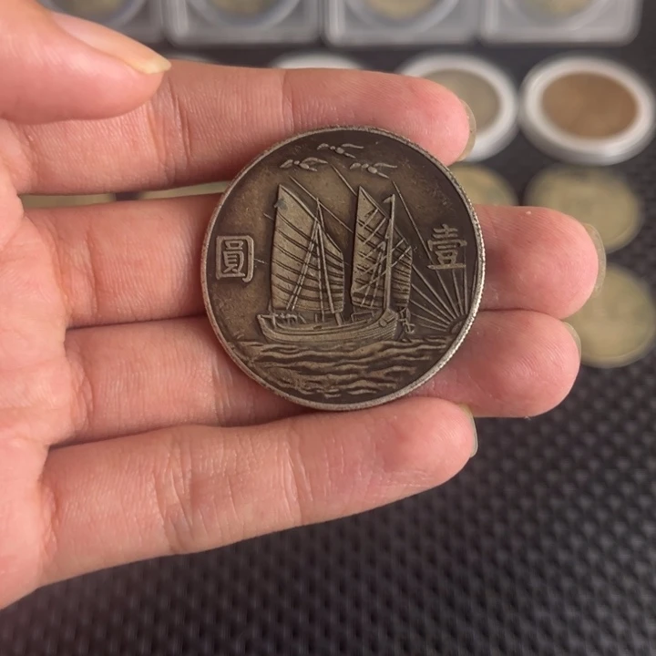 金属大头龙洋船洋工艺品