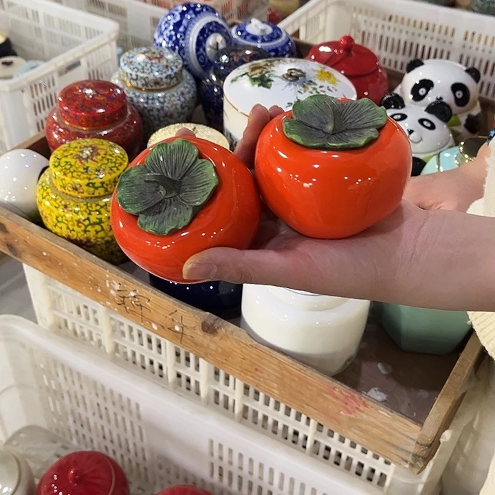 摆件陶瓷茶叶罐陶瓷密封