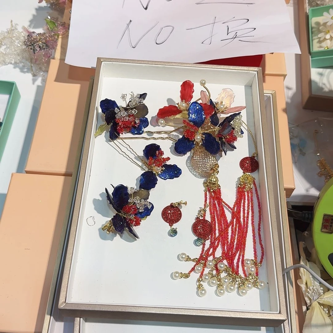 混合材质头花不退不换