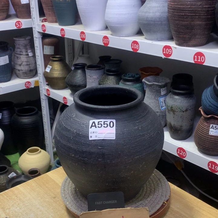 【闪购商品】红陶粗糙盆无孔高24口14