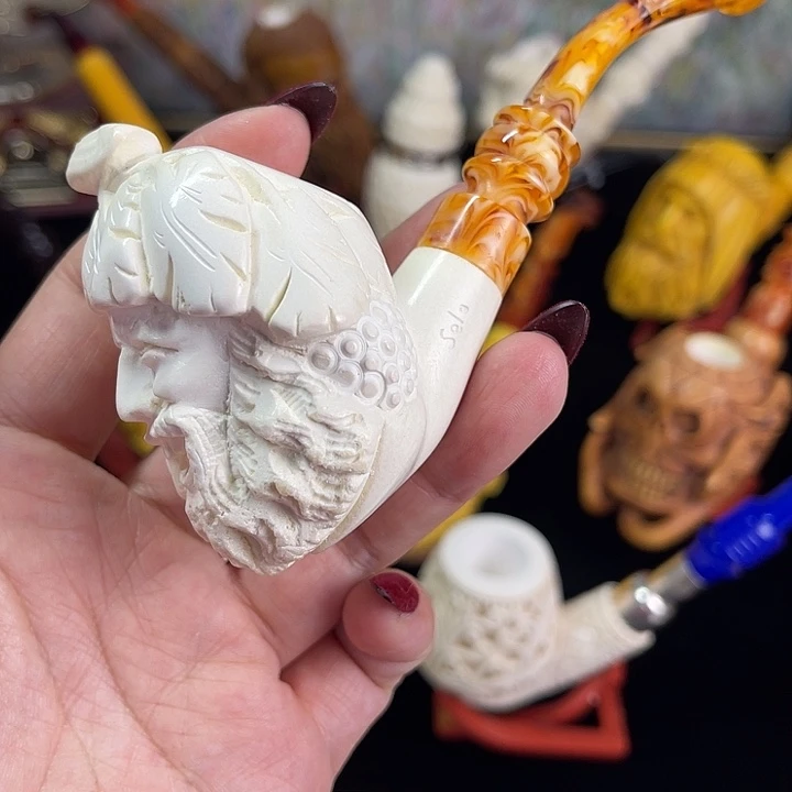 海泡石烟斗中大号酒神特价