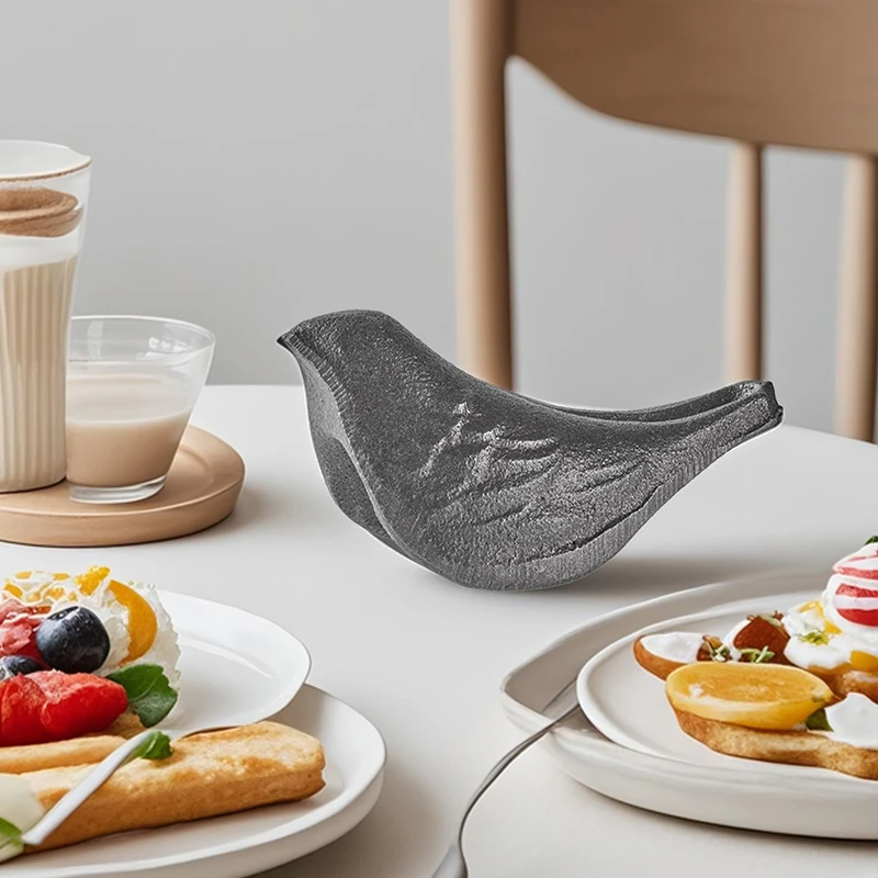 日本进口铸铁补铁小厨鸟神器纯铁可夹手工家用创意简约日式补铁