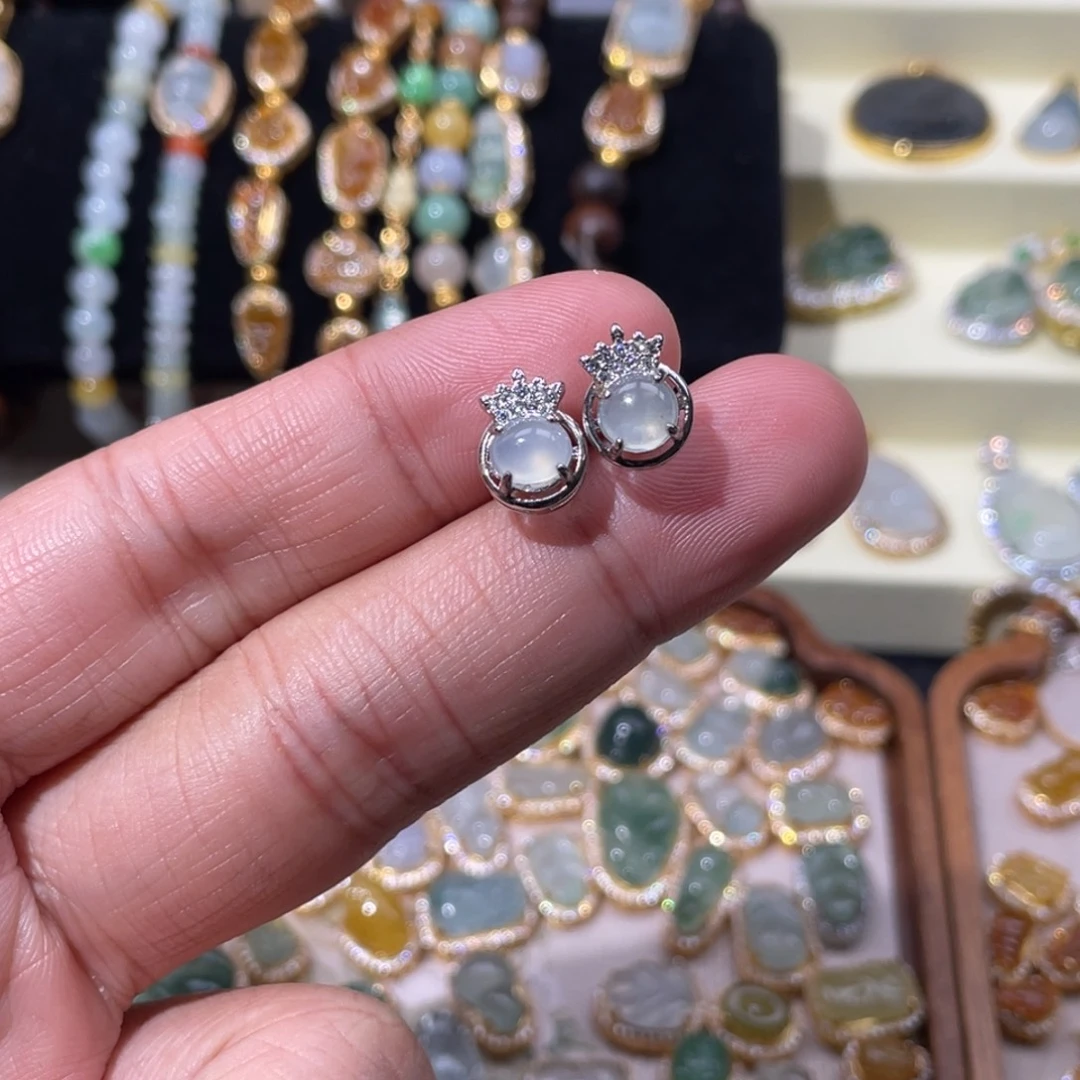 翡翠银S925镶嵌颈饰