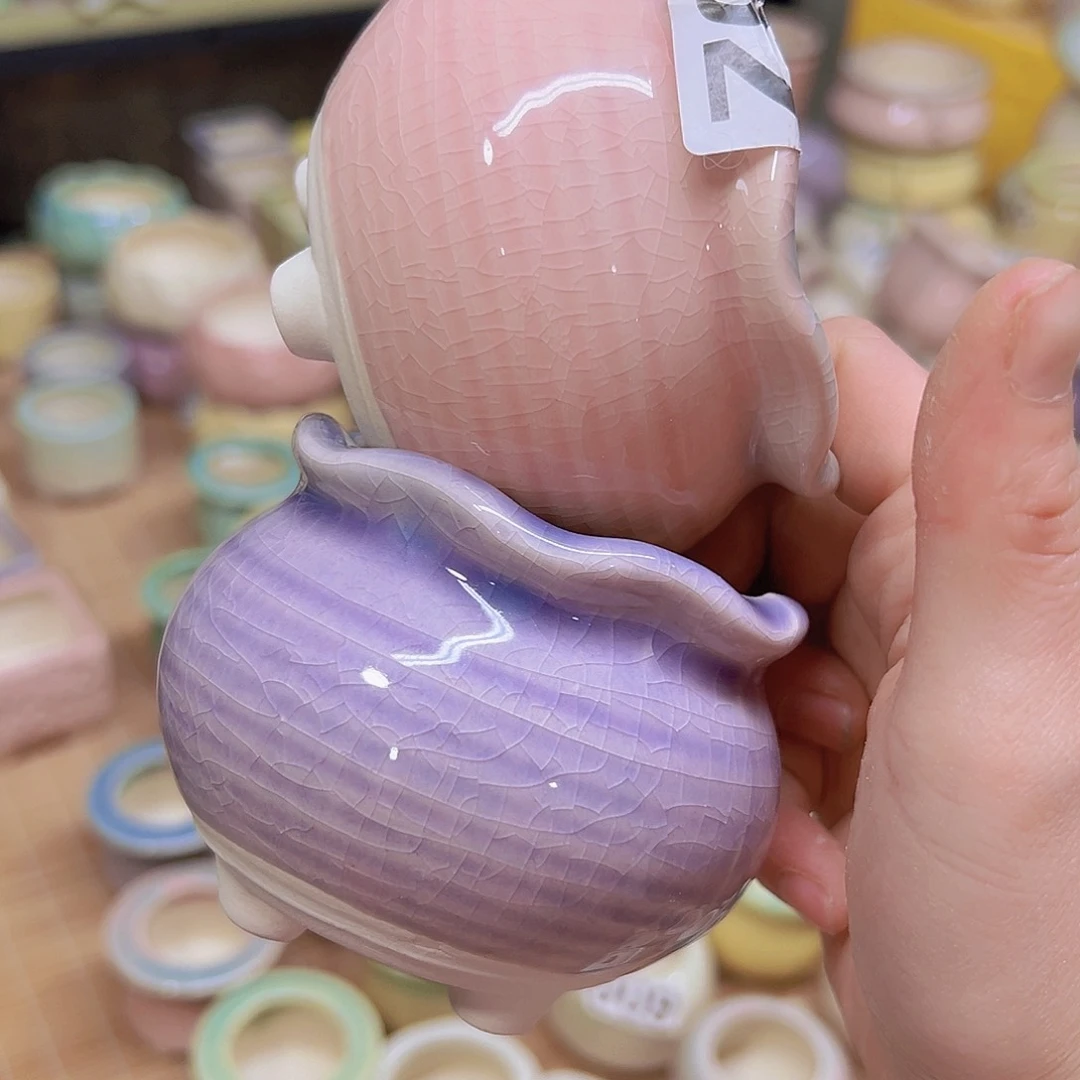 红陶陶瓷花盆当场满12包邮