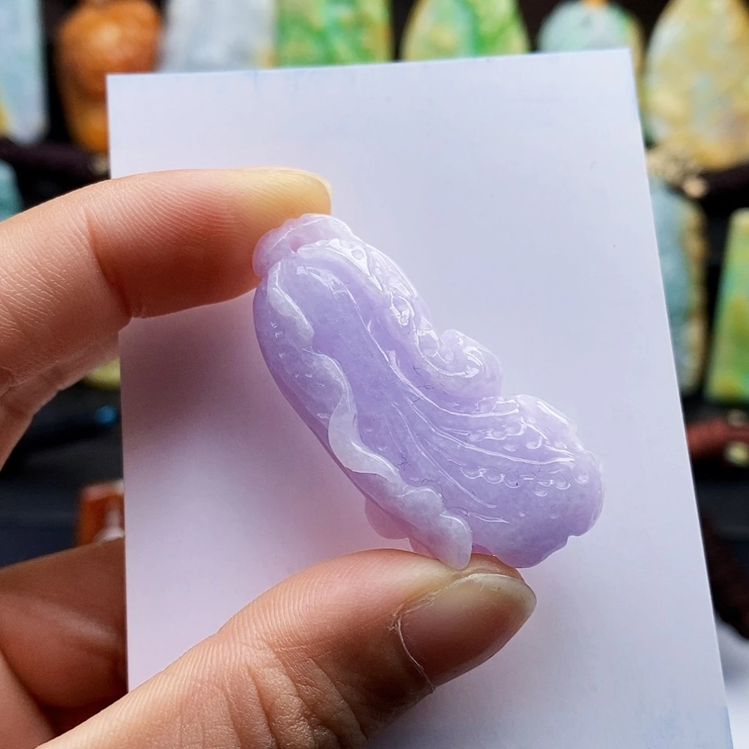 颈饰未镶嵌翡翠翡翠A货一物一证