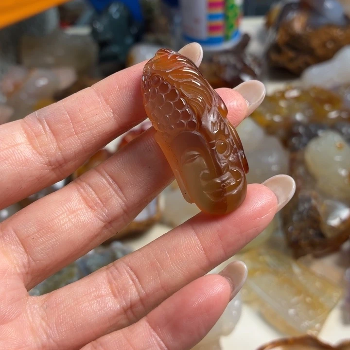 玛瑙/玉髓未镶嵌吊坠(不含链)