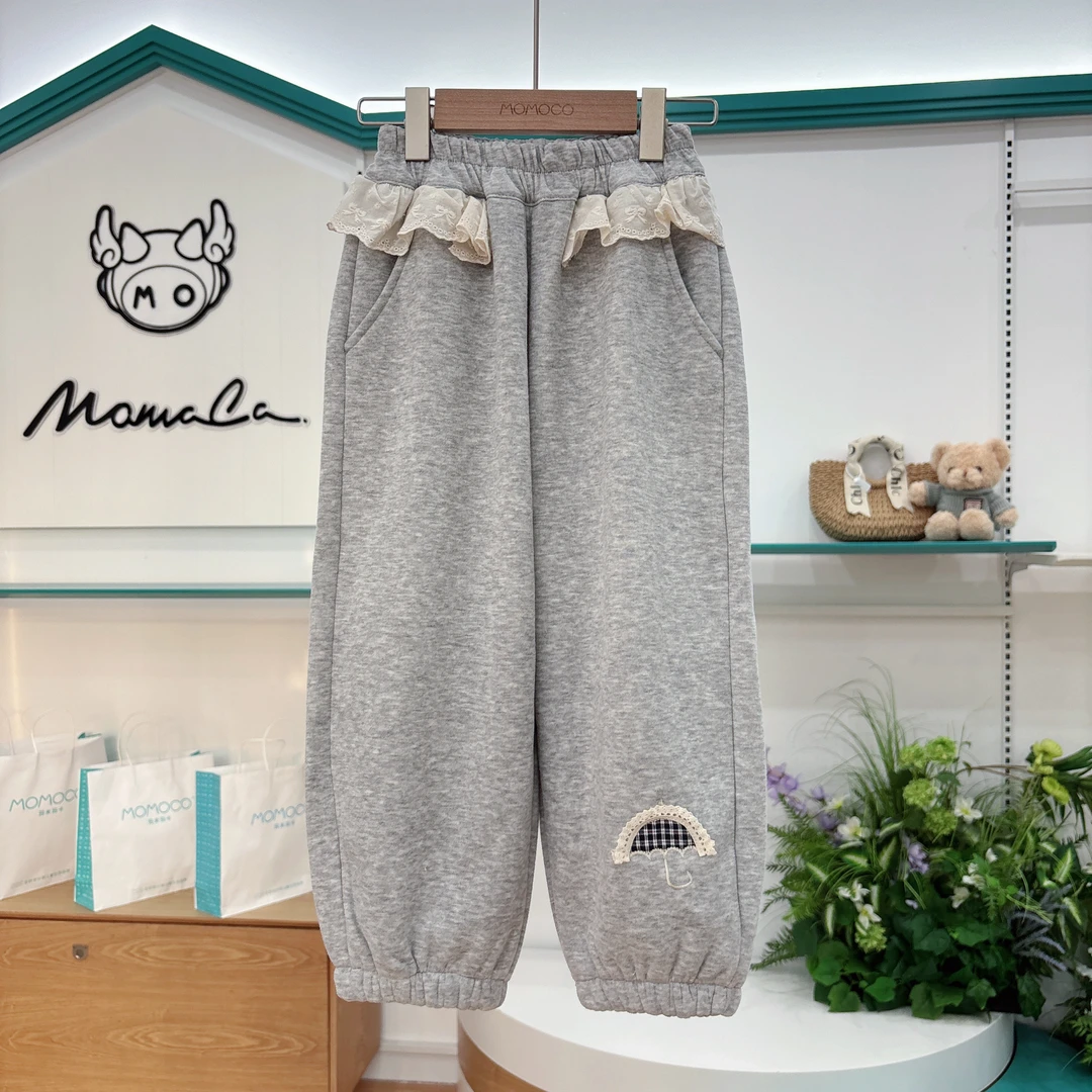 MOMOCO女童秋季时尚潮流百搭款休闲洋气束脚卫裤77730350823