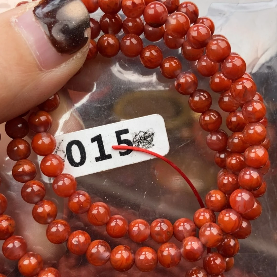 南红玛瑙未镶嵌手链