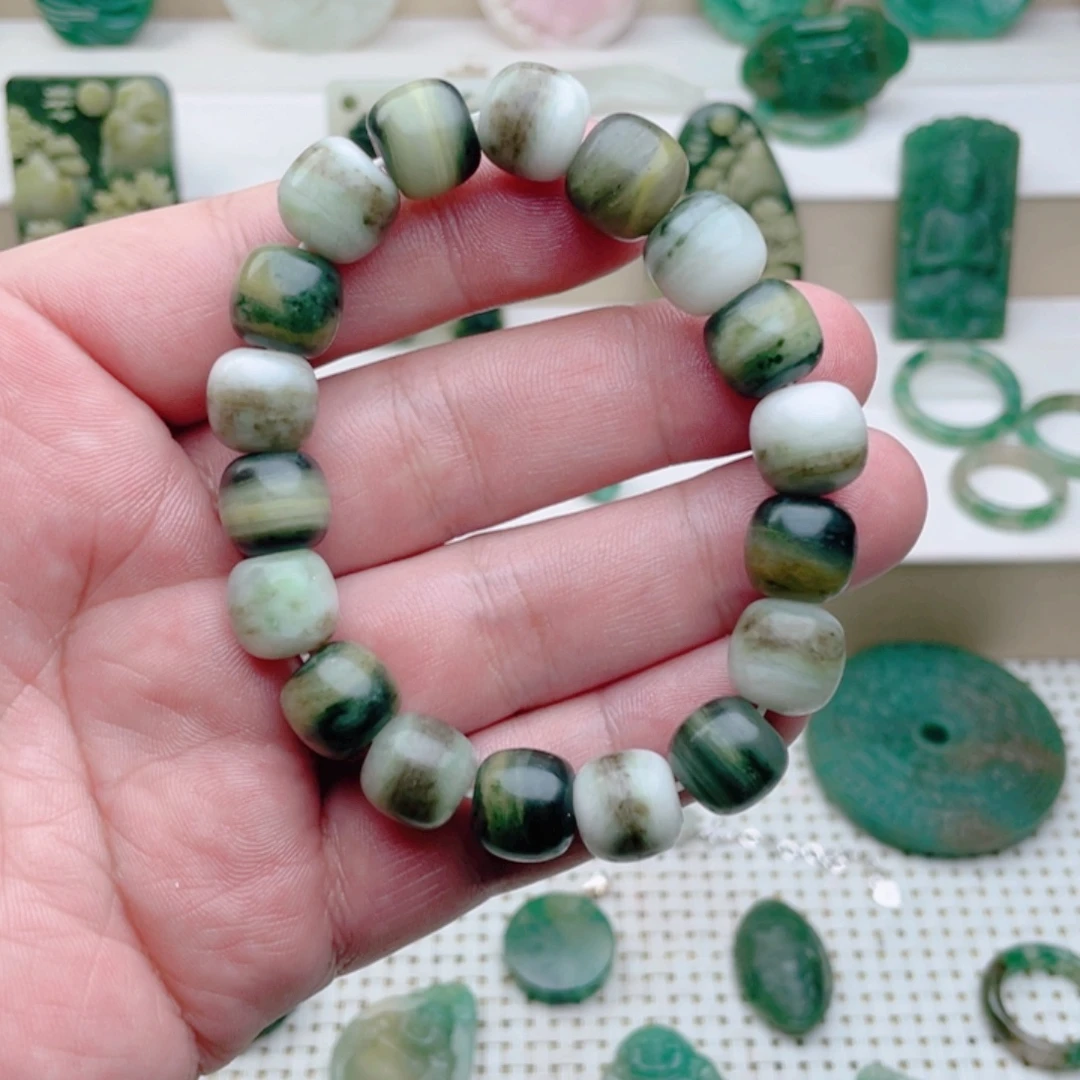 独山玉未镶嵌手串