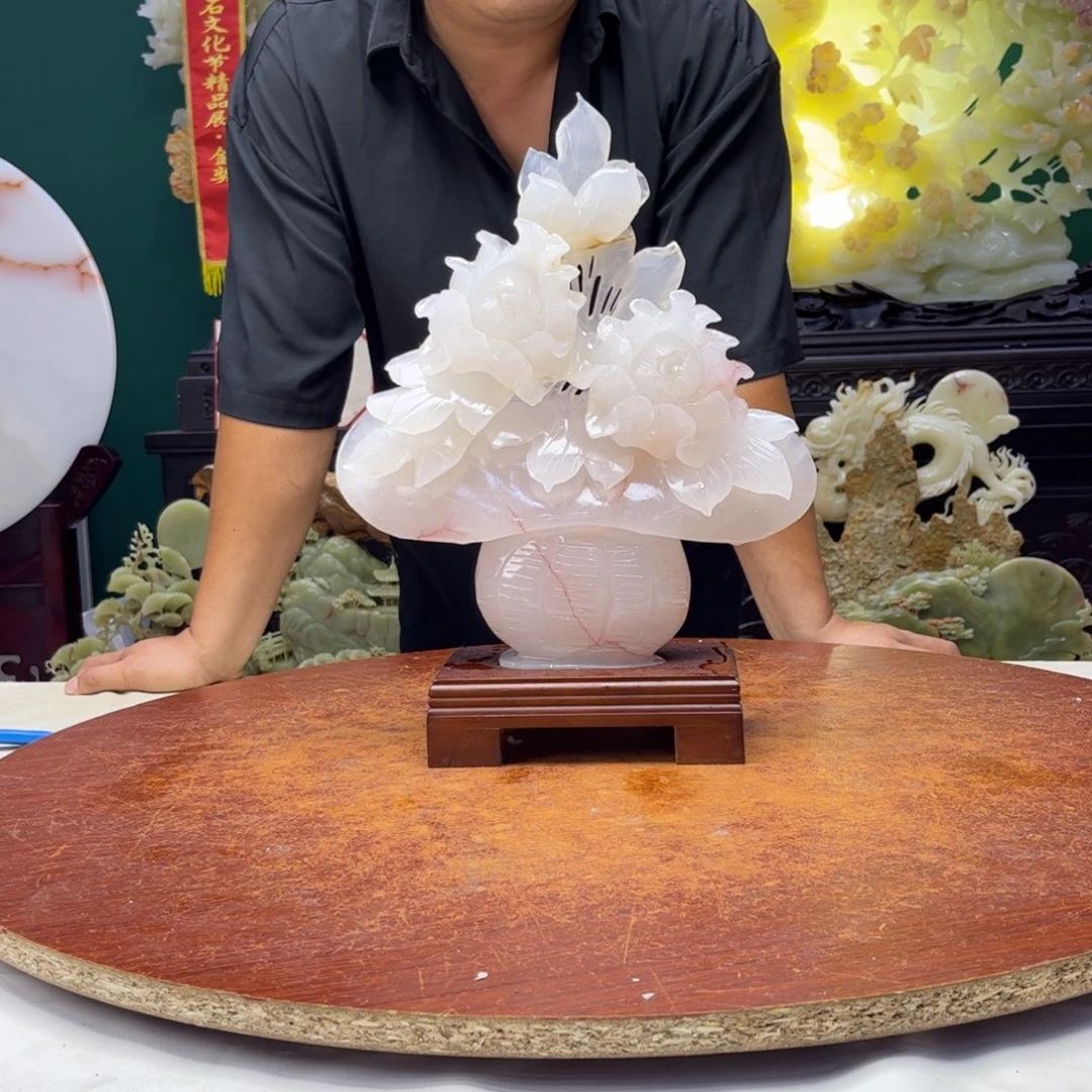 张***玲石材玉石吊坠项链