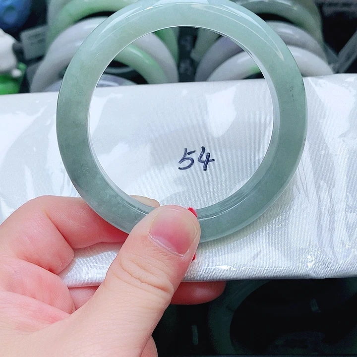 翡翠未镶嵌手镯0222