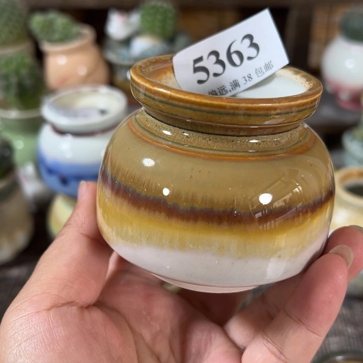 口4 手工花盆满30包邮