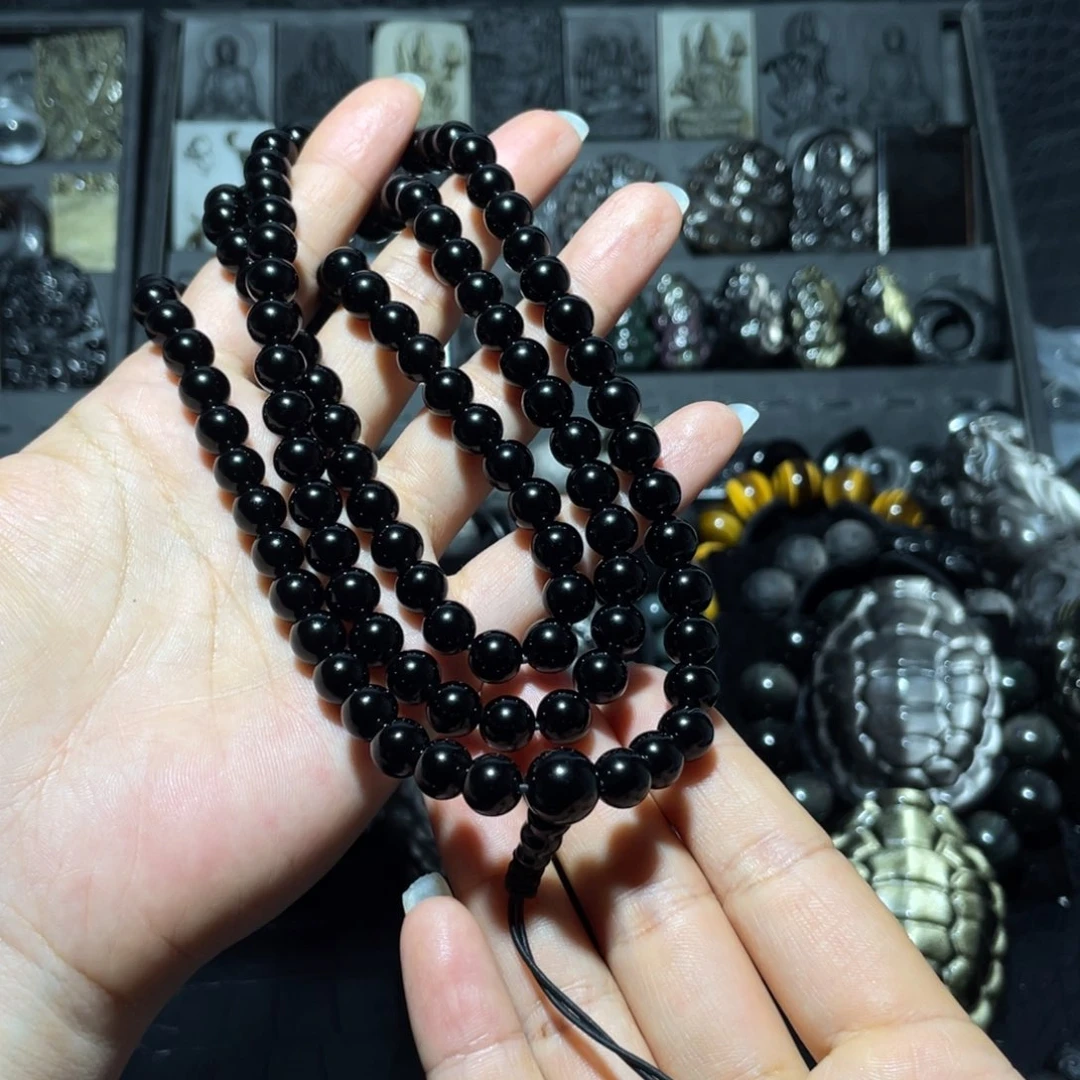 诶***朱黑曜岩未镶嵌珠宝奇石