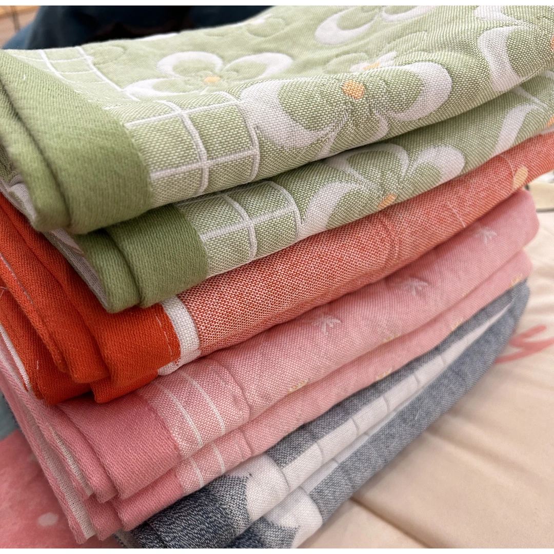 【随机花型】52*78cm多层纱布简约枕巾一对装！！