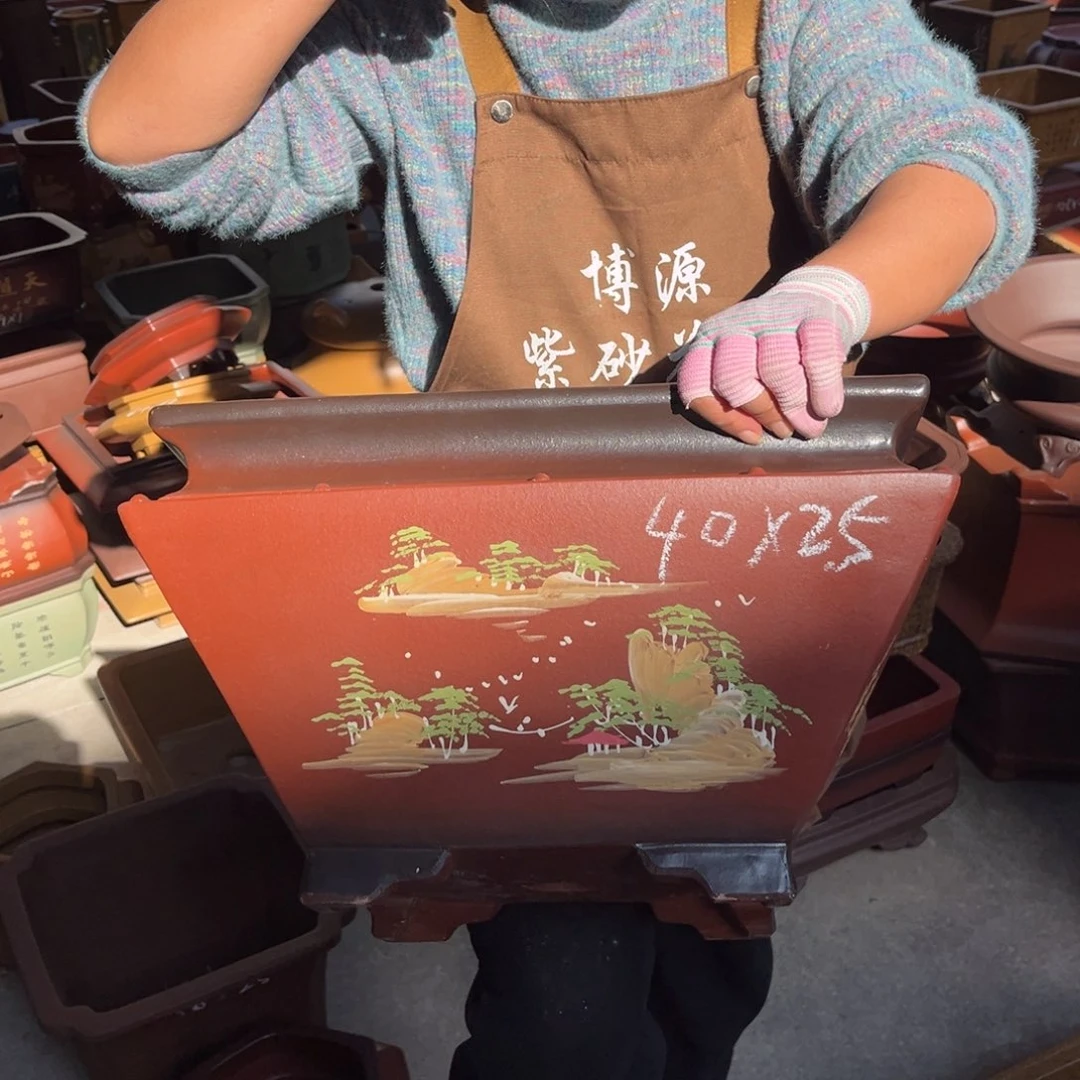 紫砂花盆盆景艺术