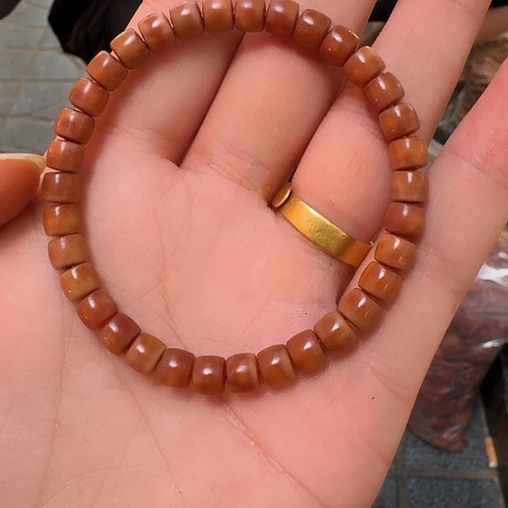 菩提根/象牙果吊坠全透手串玉华直切7/6