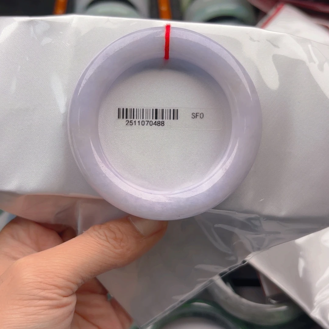 翡翠未镶嵌手镯5455x8. 60