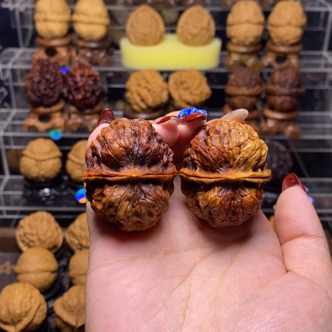 文玩核桃把件Z40凤凰牡丹40尺