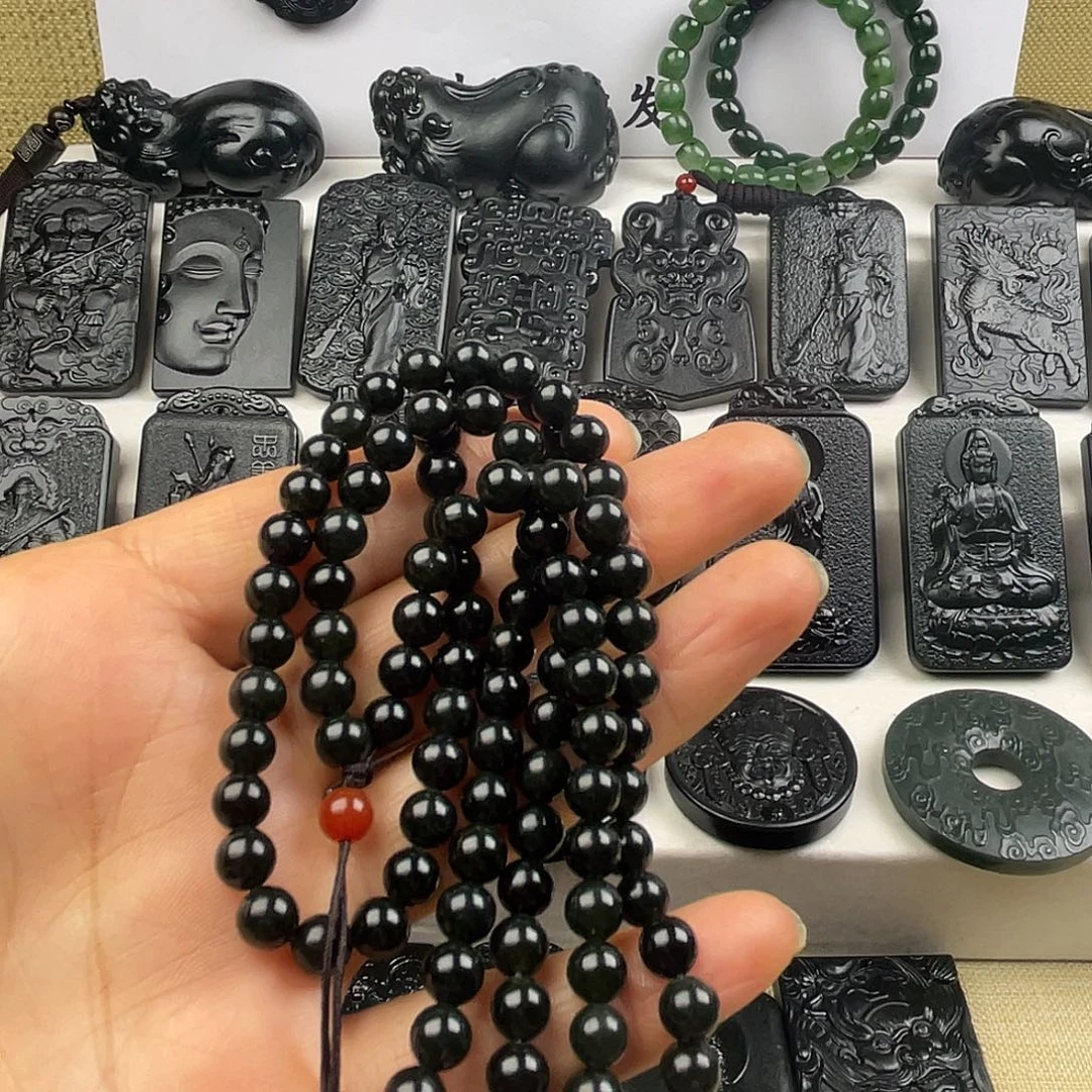 ****y和田玉（青玉）未镶嵌手链