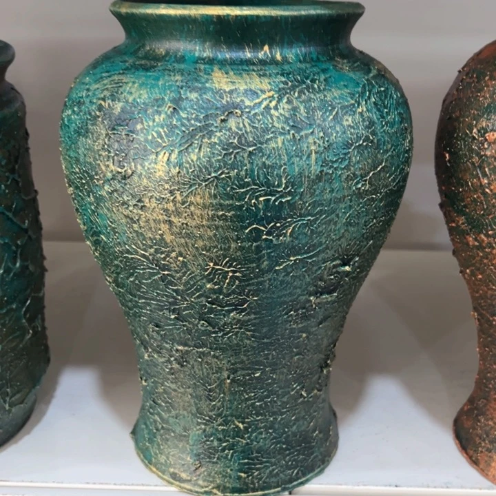 16.9-1微瑕土陶鱼尾绿浮