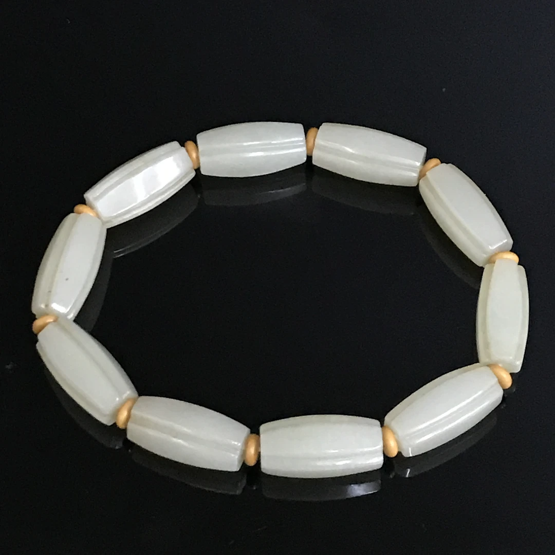 清代和田玉珠串/535511/收藏/传承/【友谊文物商店】