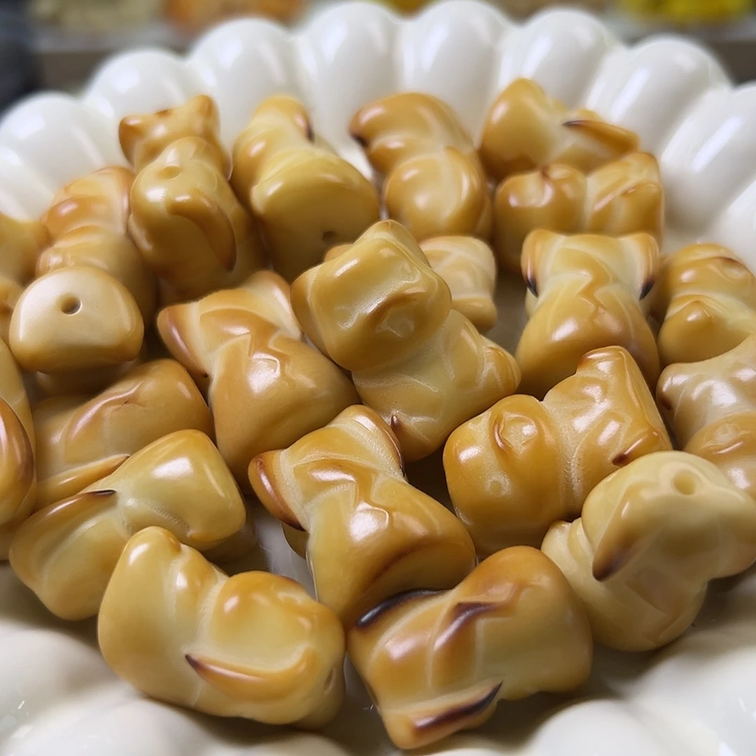 菩提根/象牙果手串瑕疵炭烤皮卡丘5颗